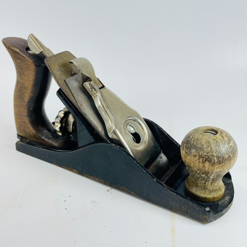 Vintage Union Smooth Plane Wood Plane 9.5" Circle U Logo Made in USA Carpentry